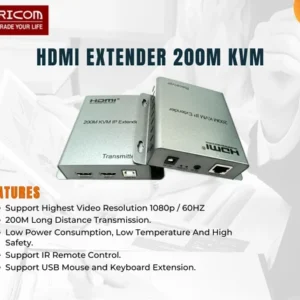 TRICOM HDMI Extender 200 Meter KVM over Cat5e/6