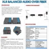 TRICOM Balanced XLR Audio to Fiber Converter Bi-directional (2 channel Bi-directional)