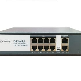 Secureye POE Switch  S-8FE-2UG-LD-I – 8 Port PoE Switch with 2 Gigabit Uplink S-8FE-2UG-LD-I – 8 Port PoE Switch