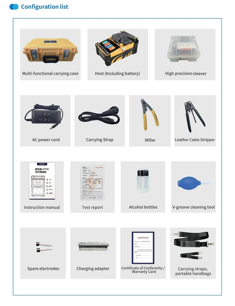 Grandlink GLK-12 Splicing Machine – 380X Zoom, Fast Fusion