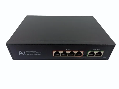 TRICOM POE 4+2 All Port Gigabit PoE Switch - Image 3