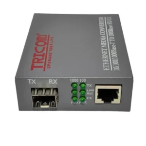 TRIOCM Media Converter TR-SFP MC 10/100/1000mbps Giga SFP Fiber