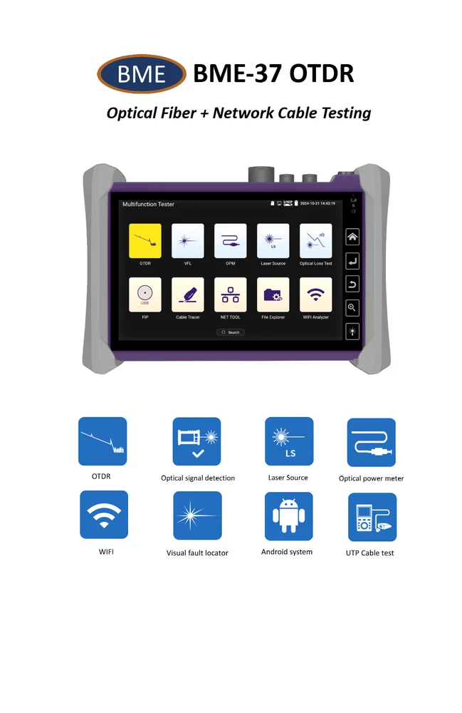 BME OTDR BME-37 32/30dbe OTDR UPTO 120KM - Image 4