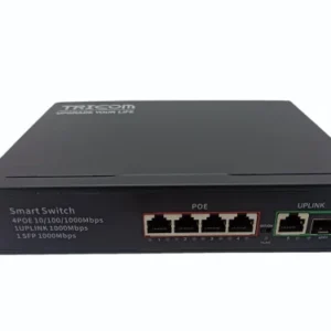 TRICOM POE 4+1+1 SFP All Gigabit Port POE Switch