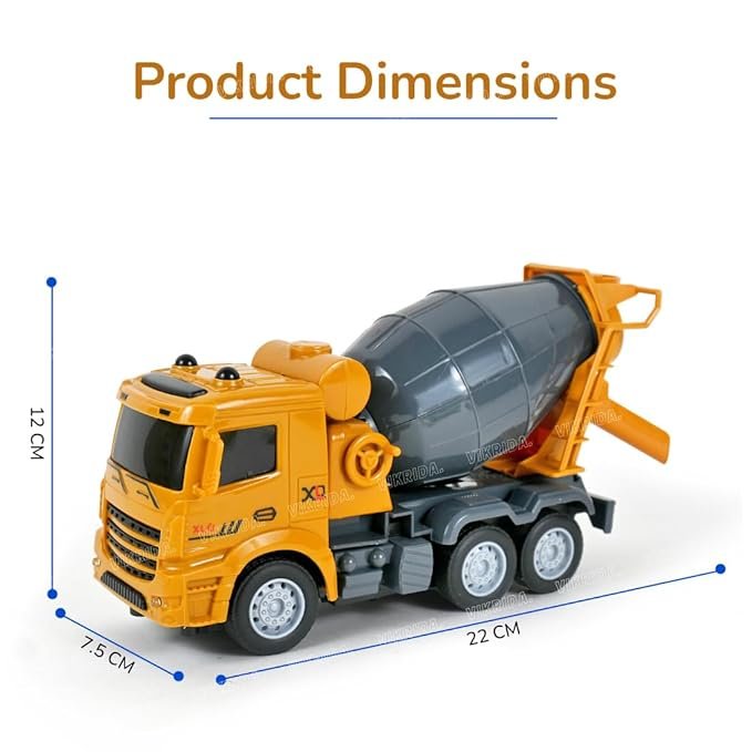 Remote Control Front Happy Mixer Truck Toy - Image 4
