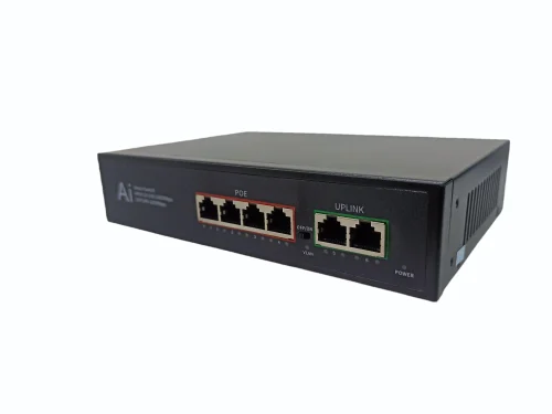 TRICOM POE 4+2 All Port Gigabit PoE Switch - Image 5