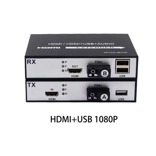 TRICOM HDMI To Fiber Converter with USB Port SC/FC Connector (1080P) - Image 5