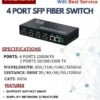 TRICOM SFP FIBER SWITCH 4 PORT