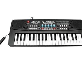 Piano for Kids – 37-Key Musical Keyboard with Mic, Tones, Rhythms & DC Power Option
