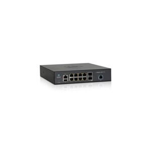 Cambium Networks cnMatrix EX2010 Intelligent Cloud Managed Ethernet Switch, 8x 1Gbit Access Ports and 2x SFP Fiber Uplink Ports