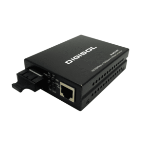 Digisol Media Converter 10/100Mbps DG-MC5123P – 100Base-FX Single Mode PoE Media Converter