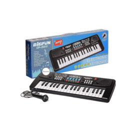 37 Key Piano Keyboard Toy with Mobile Charger Power Option and Recording for Kids, Multicolour