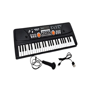 Piano 49 Key with DC Output Mobile Charging(USB Included) and Microphone