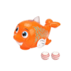 Kids Musical Fish Toy – Bump n Go with Universal Wheels, Blowing Ball, Flashing Lights & Sound, in Multiple Colors
