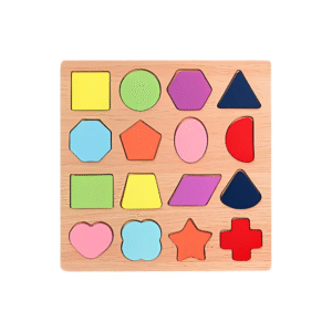 Kidology Wooden Geometric Shape Puzzles For Kids
