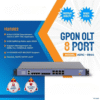 Adopt AD1G-0844 – 8 Port GPON OLT with Uplink Ports