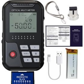 Techtest 4in1 Optical Power Meter with Laser Light OPM+VFL Locater 2mw VFL Light Source Fc/Sc Scope -50~+26dbm With rj45 tester