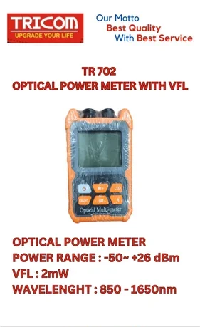 TRICOM TR-702 OPTICAL POWER METER with VFL