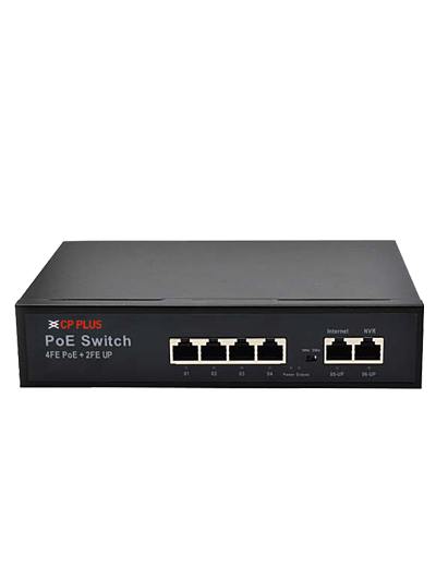 CP PLUS CP-SAVW-HPU4H2-65 6-Port PoE Network Switch