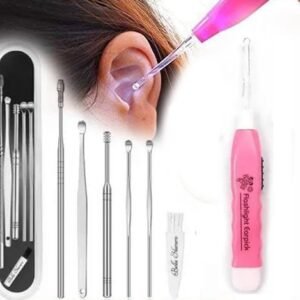 Ear Wax Cleaner 6Pcs + LED Ear Cleaner