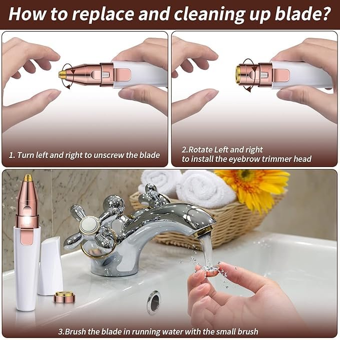 2 In 1 Battery Operated Eyebrow Trimmer