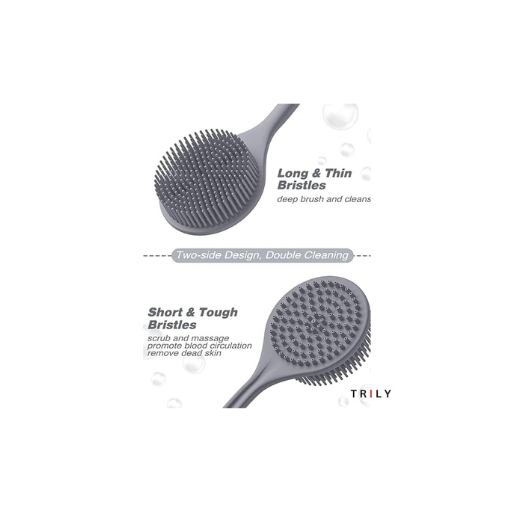 2 In 1 Silicone handle Loofah Brush