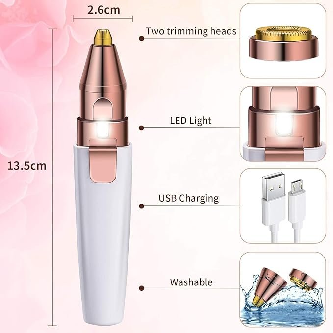 2 In 1 Battery Operated Eyebrow Trimmer