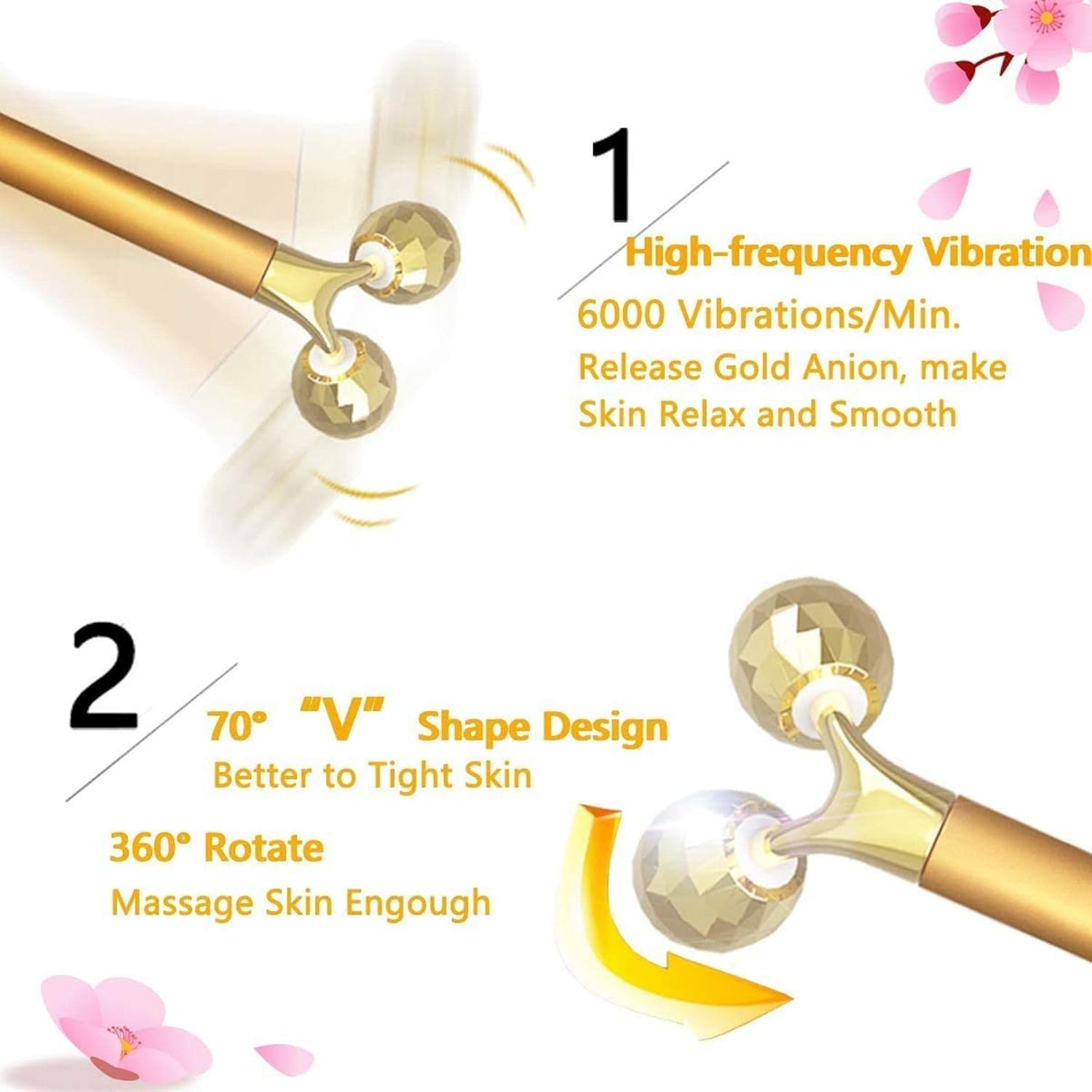 2 In 1 Energy Facial Massager