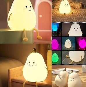 Rechargeable Silicone Pear Night Lamp