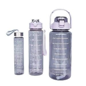 3-in-1 Transparent Water Bottle