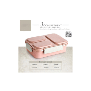 3 Compartment Insulated Lunch Box