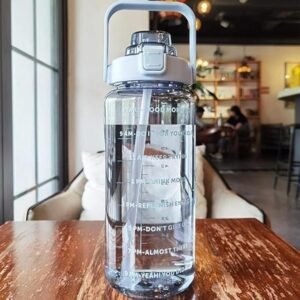 Transparent Motivational water bottle
