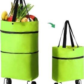 Foldable Shopping Trolley Bag – Waterproof Travel & Grocery Bag