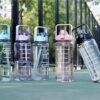 Transparent Motivational water bottle