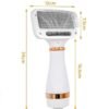 Pet Grooming Hair Dryer with Slicker Brush