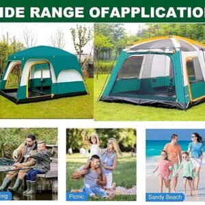 Camping Tent With Partiton 9-12 Person